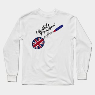 United Kingdom Badminton Racket Support Badminton (United Kingdom) Flag Long Sleeve T-Shirt